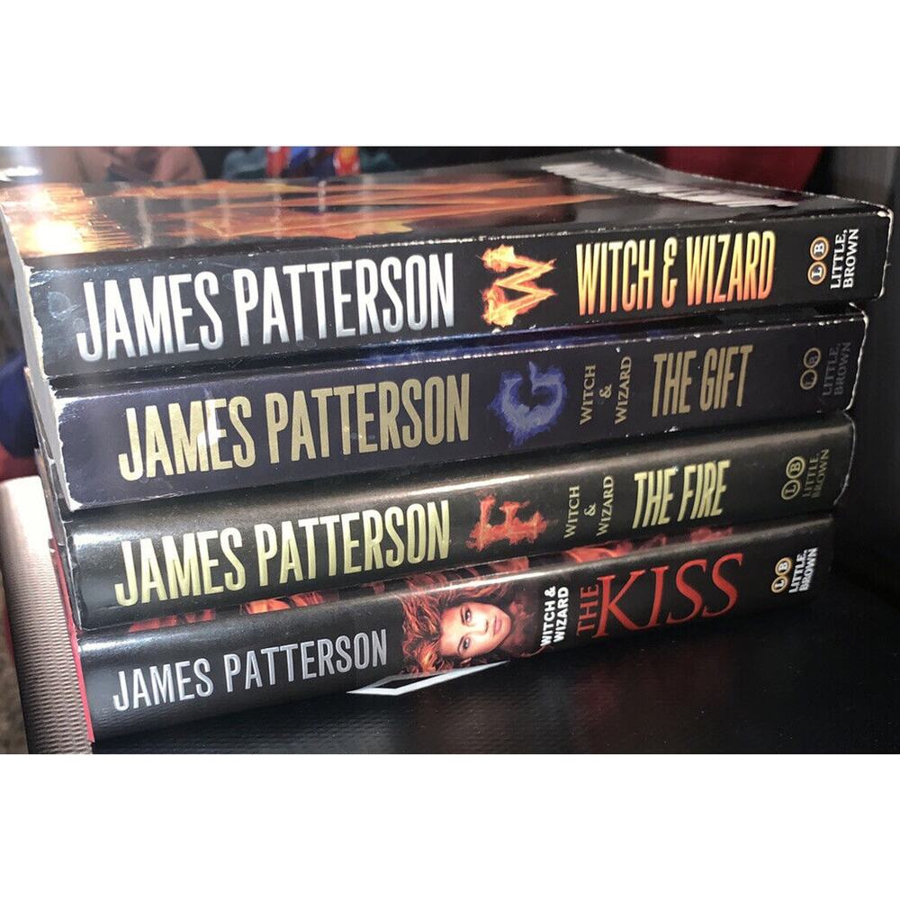 4 WITCH & WIZARD SERIES BOOKS JAMES PATTERSON BOOKS 1-4 WITCH,GIFT,FIRE,KISS